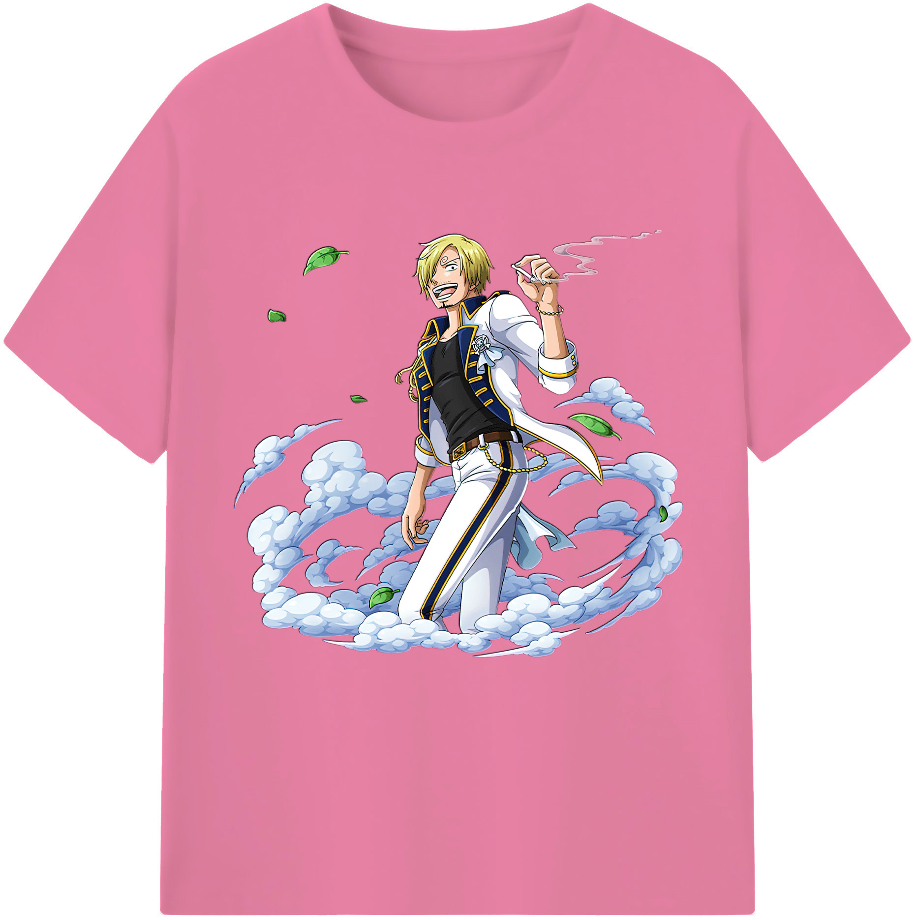 ワンピース サンジ ONE PIECE Sanji 綿100％半袖Tシャツ（フロントプリント）